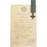 The "Commemorative Cross of the 1916-1918 War", 1918