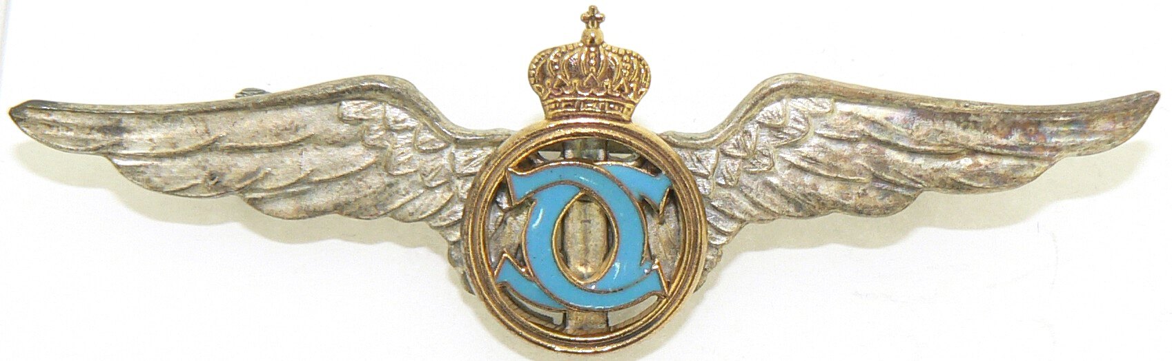 Pilot Badge for Graduates of the "Sport â€“ Tourism"Department, King Carol II Model 1931-1940