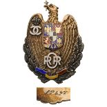 Badge of the "Reserve and Retired Officers", King Carol II Model (1937-1940)