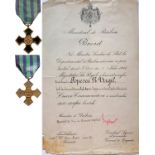 The "Commemorative Cross of the 1916-1918 War", 1918, to a Romanian Commander Boy Scout