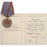 RPR - MEDAL "10 YEARS SINCE THE FORMATION OF THE FIRST UNITS OF THE ROMANIAN PEOPLE`S ARMY