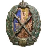 BADGE OF THE "RESERVE AND RETIRED PETTY OFFICERS" MINIATURE, MODEL FEATURING THE LETTERS SRR