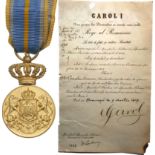 Medal of Faithfull Service, 1st Type, Civil, 1st Class, instituted, on the 8th of April 1880