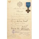 The "Commemorative Cross of the 1916-1918 War", 1918, to a Captain from the 6th Rosiori Regiment