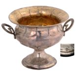 Silver gilt cup on pedestal base