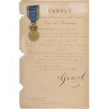 Medal of Faithfull Service, 1st Type, Civil, 1st Class, instituted on the 8th of April 1880