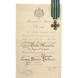 The "Commemorative Cross of the 1916-1918 War", 1918
