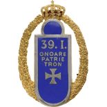 Badge of the 39th Infantry Regiment-Petru Rares