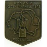 Census Representative Badge 1941