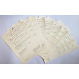 LOT OF 10 AWARDING DOCUMENTS