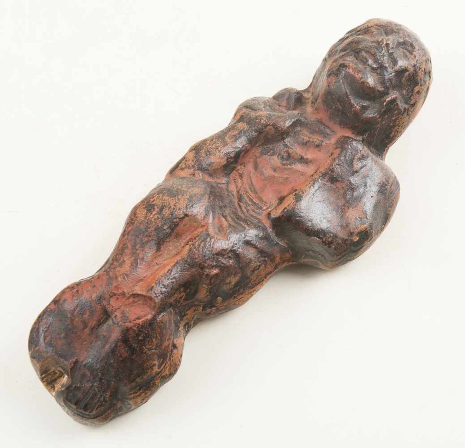 Ex-voto. Patinated terracota figure.Ex-voto. Patinated terracota figure. Height: 19 cm. - Bild 3 aus 3