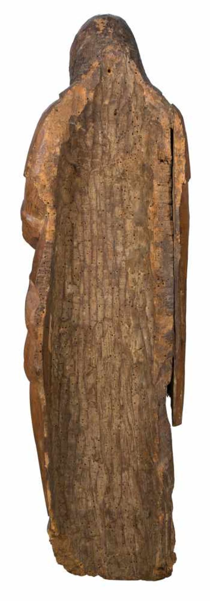 Saint Anthony Carved wooden sculpture. Early 16th century.Saint Anthony Carved wooden sculpture. - Bild 5 aus 5