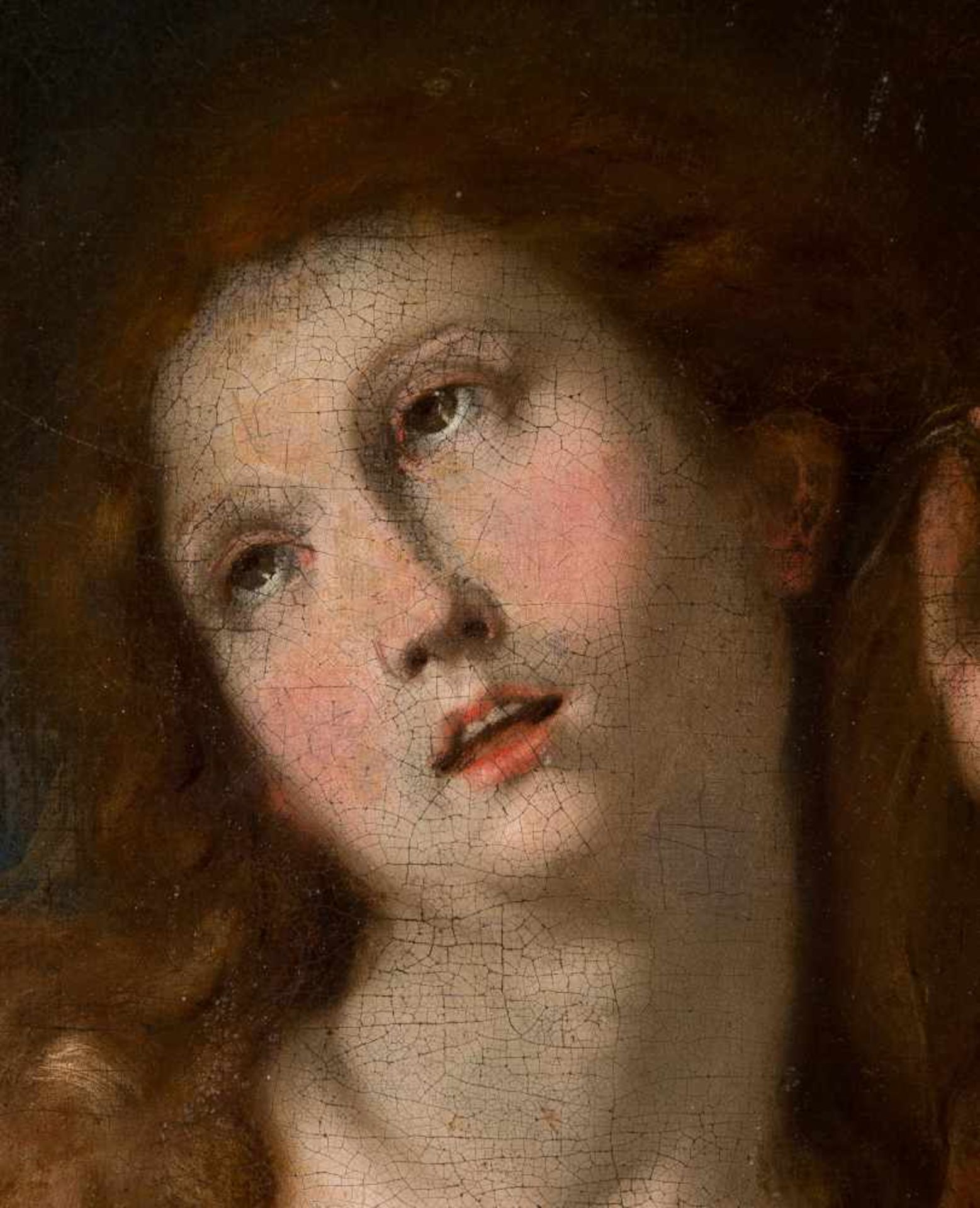Sebastián Llanos y Valdés (c.1605 - Seville, 1677) “Mary Magdalena” Oil on canvas. Signed and - Bild 2 aus 5