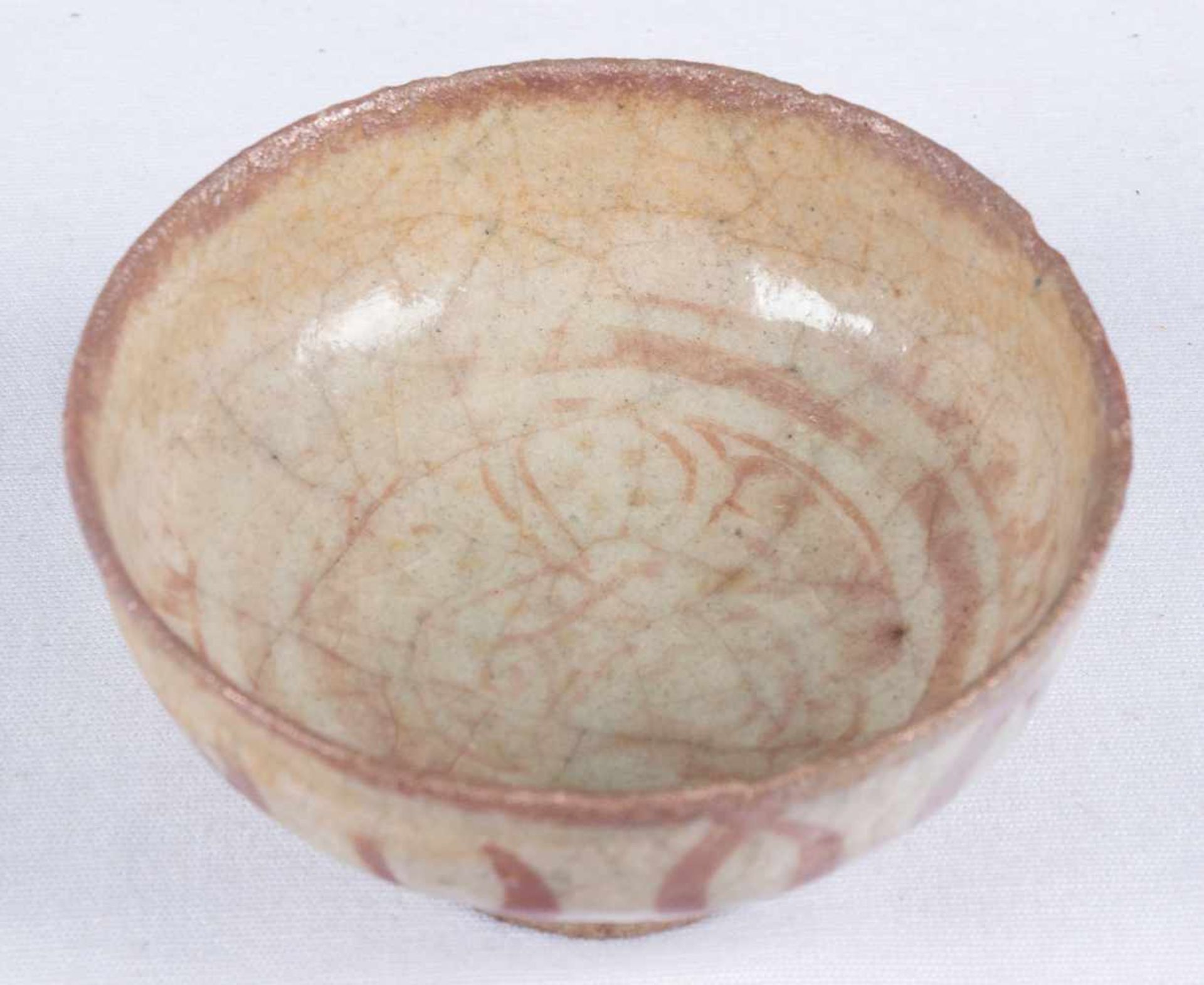 Pottery bowl. Seljuk. 12th century. 5 x 9 cm. - Bild 3 aus 5