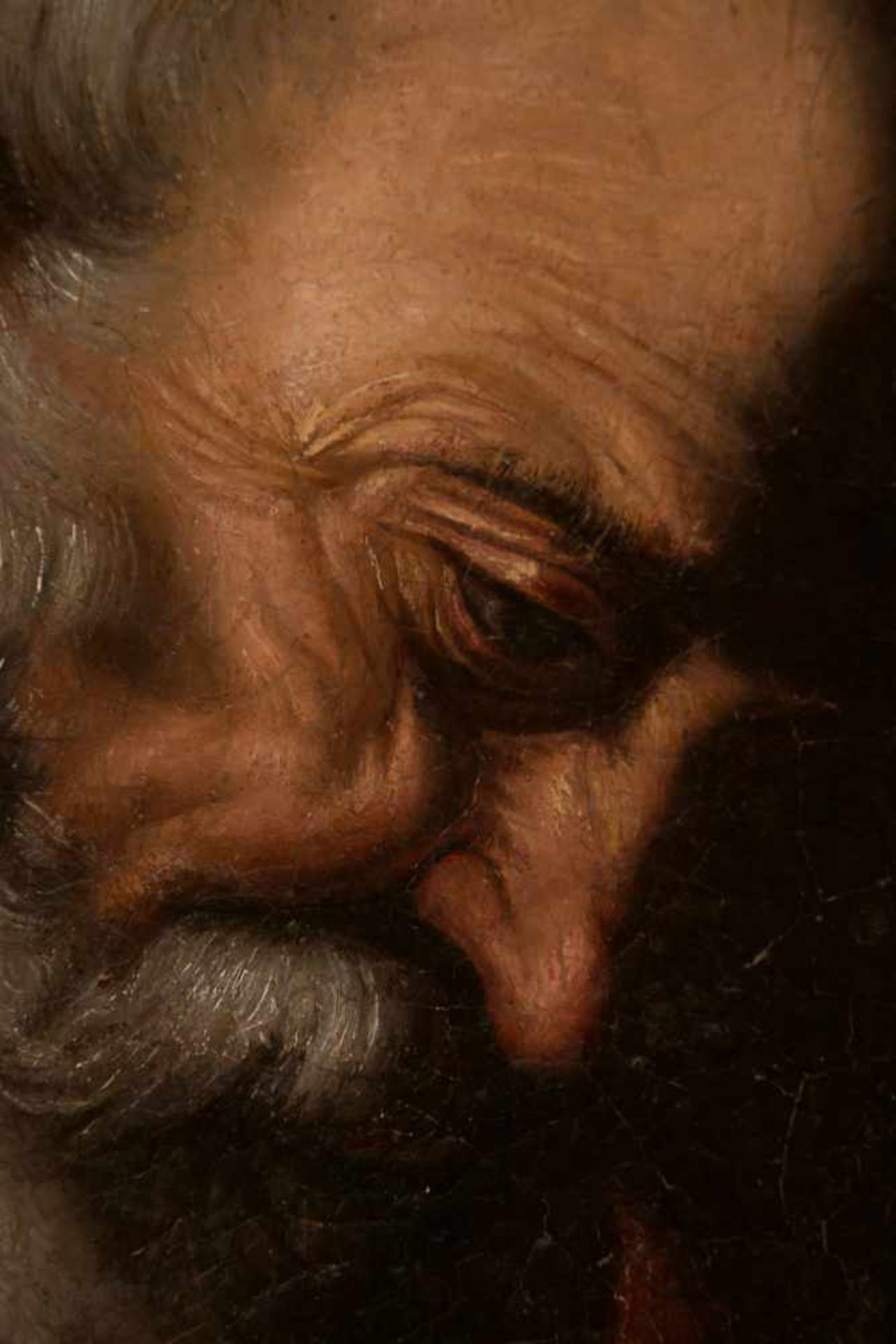 Hendryck van Somer (Lokeren, Belgium, 1607 - Naples, c. 1655) "St Geronimo" Oil on canvas. - Bild 3 aus 8