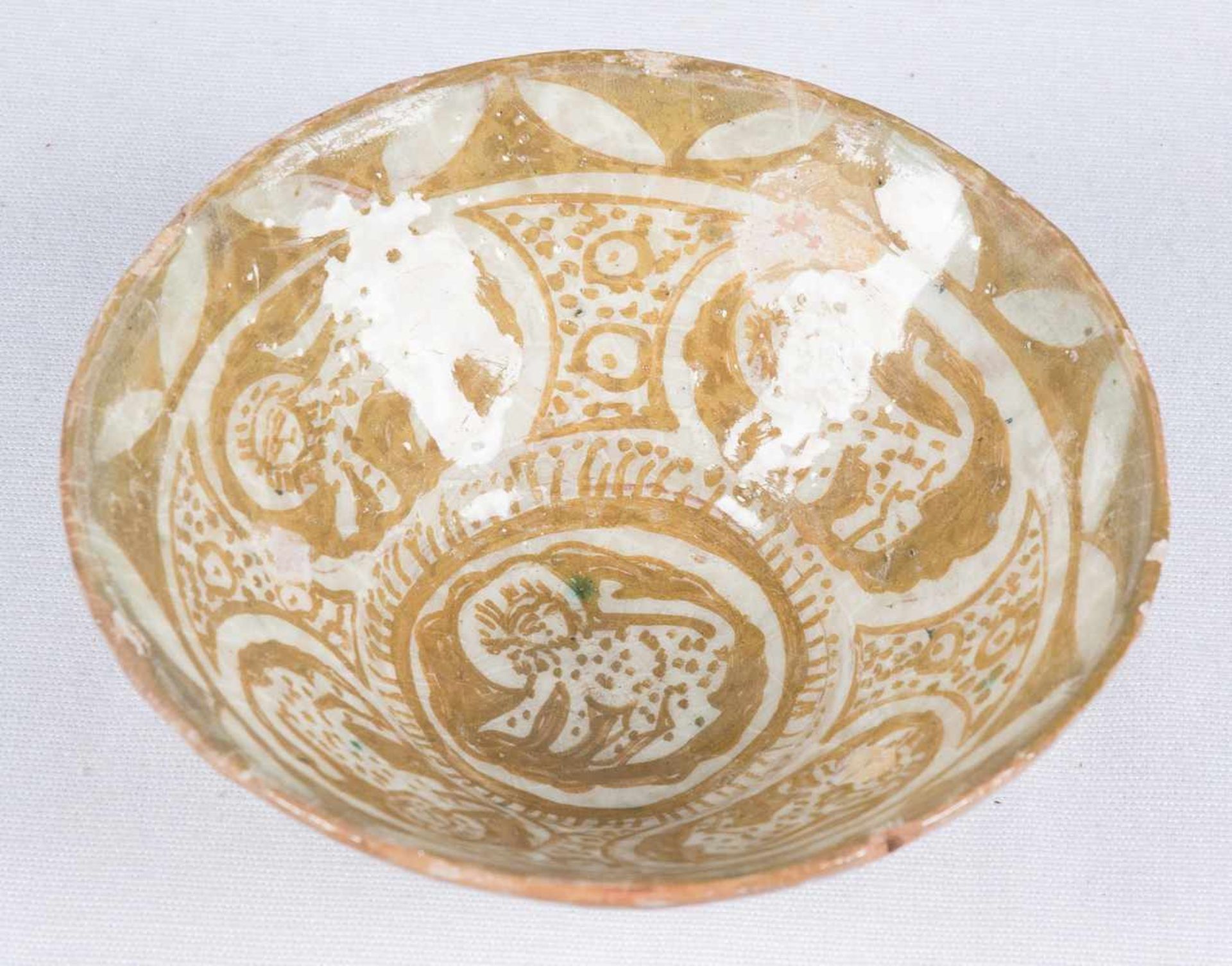 Pottery plate. Seljuk. 12th – 13th century. 4,5 x 10,5 cm. - Bild 2 aus 5