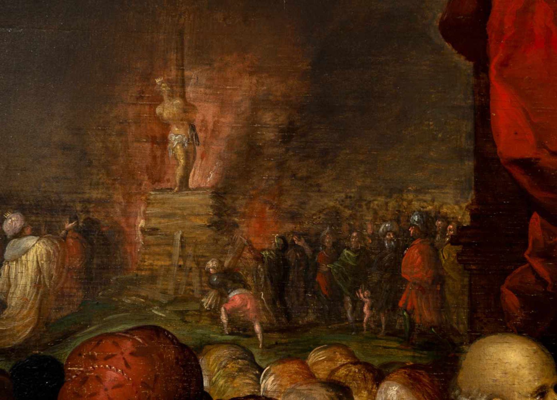 Frans Francken II (Antwerp, 1581 - 1642) "Croesus shows Solon his treasures" Oil on panel. Signed - Bild 5 aus 9