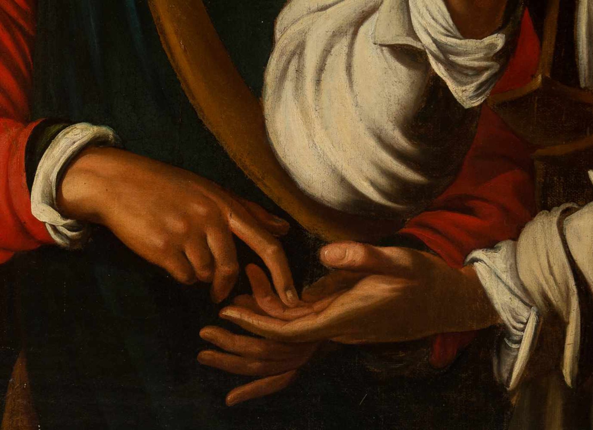 Antonio Puga (Ourense, 1602 - Madrid, 1648) "Good Fortune" Oil on canvas. With the study by Jose - Bild 5 aus 6