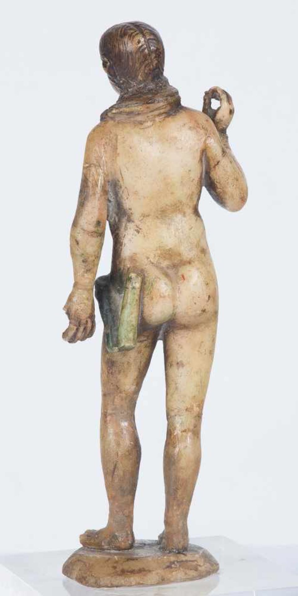 Eve Sculpted alabaster figure with polychrome residue. Italy. 16th century. Height: 19 cm. - Bild 2 aus 4