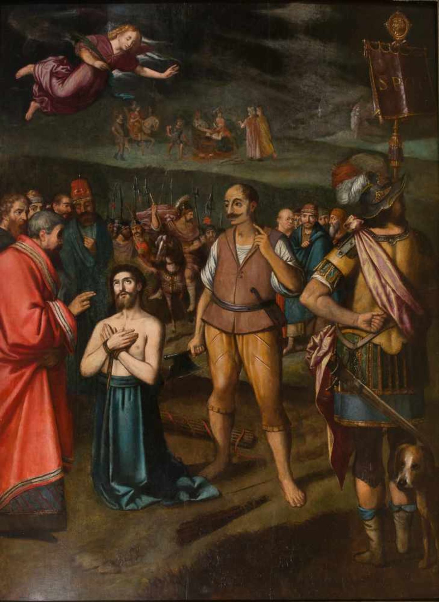 16th – 17th century Spanish School. Oil on panel. 202 x 147 cm.