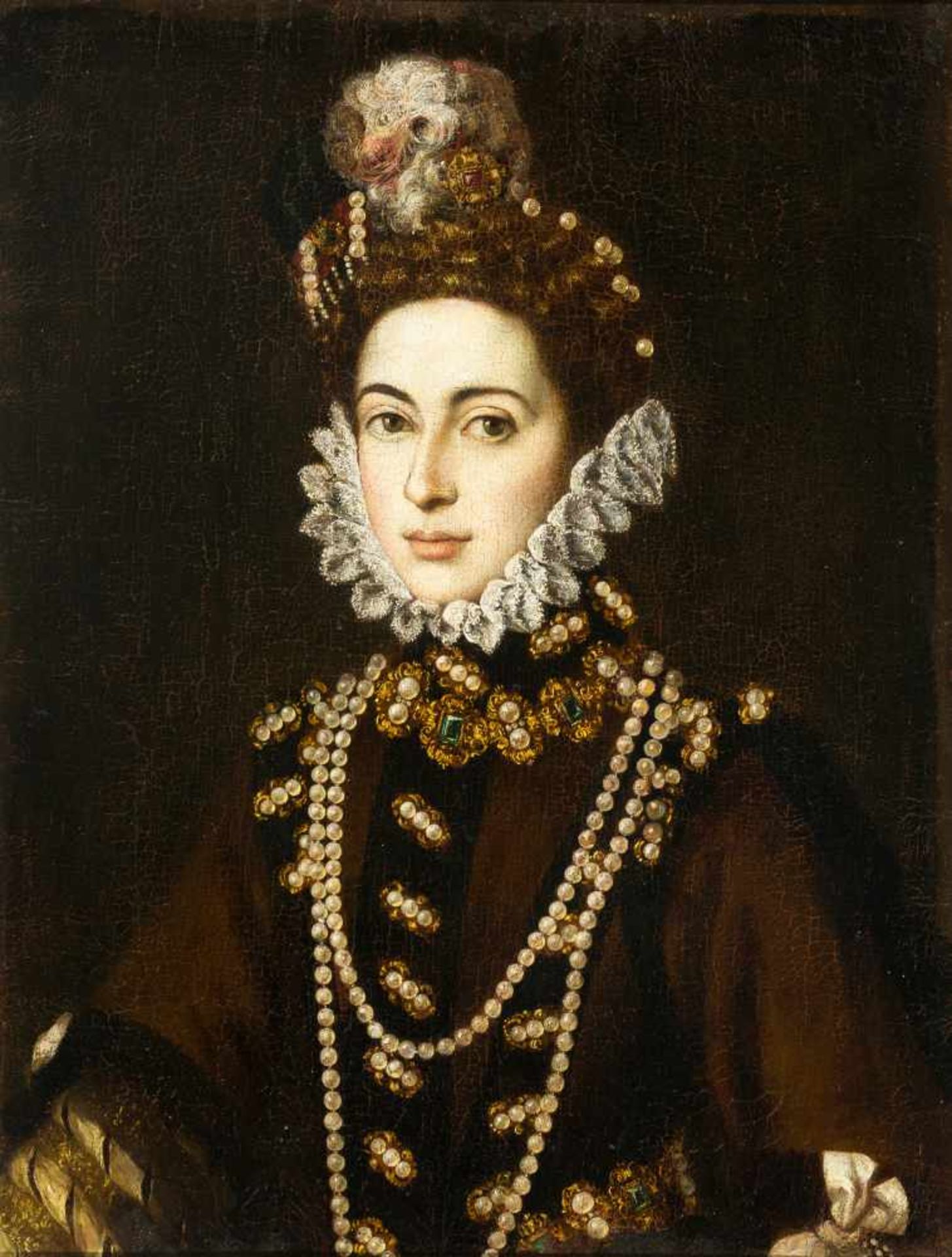 Attributed to Sofonisba Anguissola (Cremona, c. 1535 - Palermo, 1625) "Portrait of the Infanta