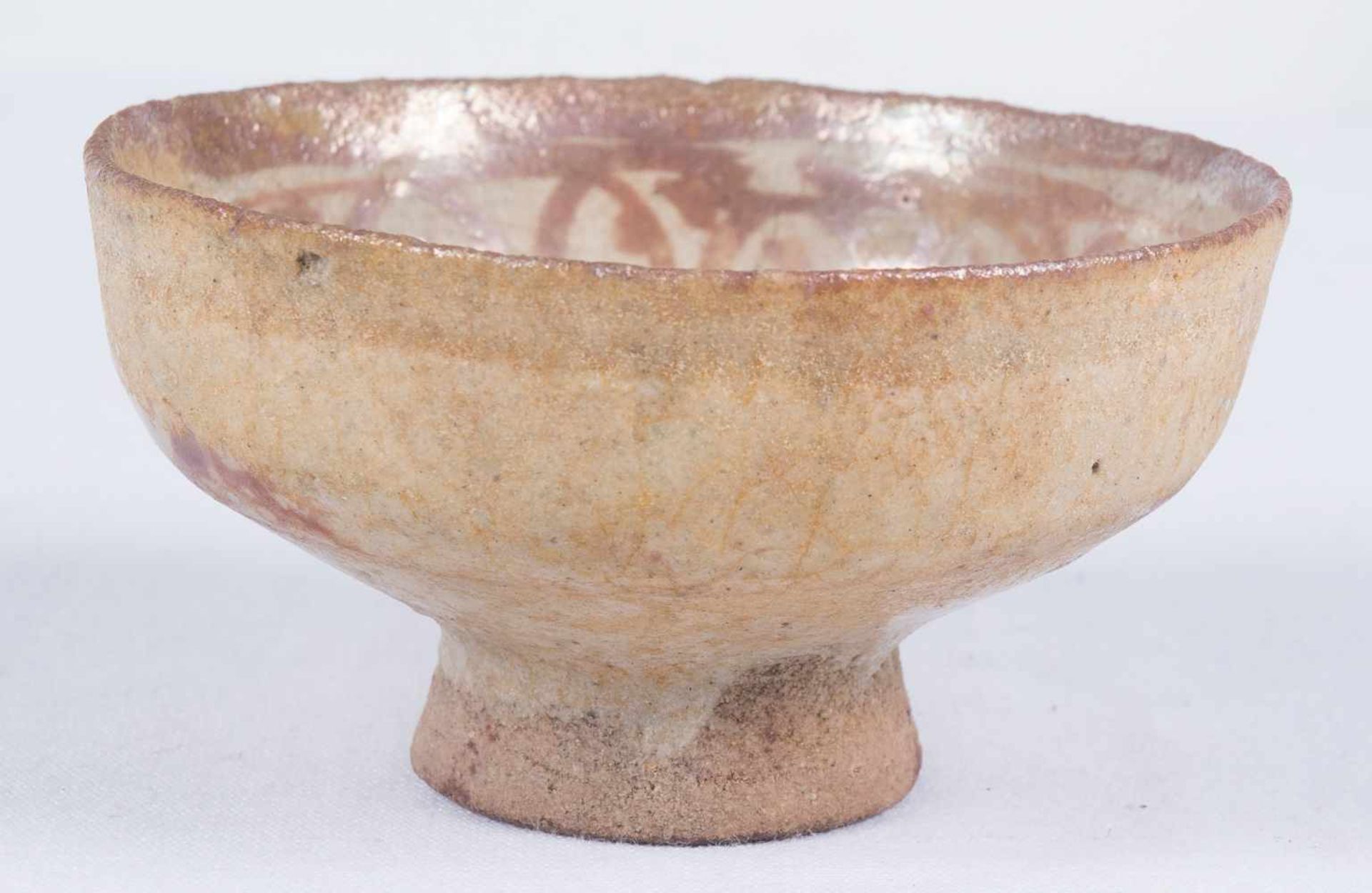 Pottery bowl. Seljuk. 12th century. 5 x 9 cm. - Bild 4 aus 5