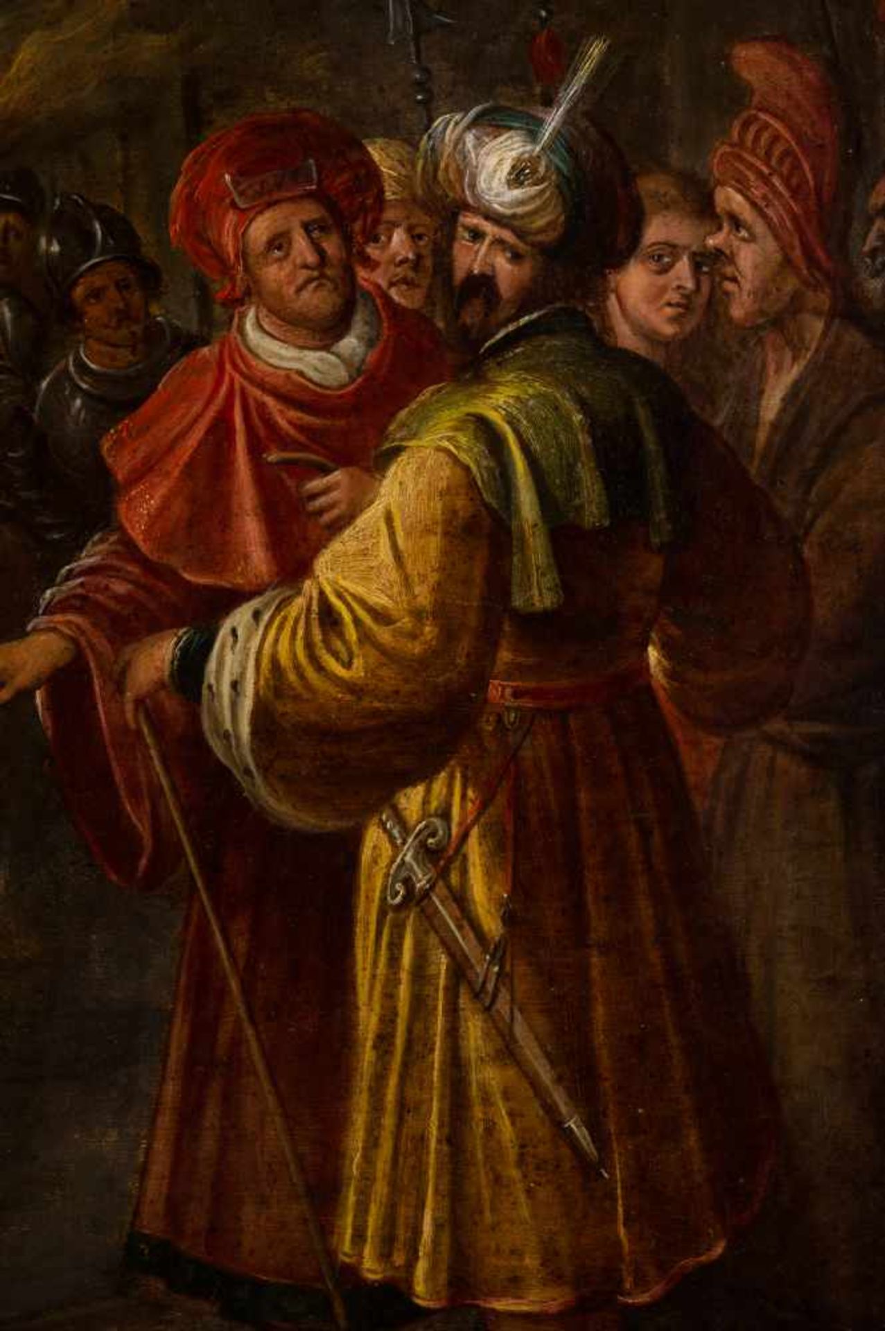 17th century Antwerp School. Circa 1640 - 1650. "The flagellation of Christ" Oil on copper. With a - Bild 6 aus 8