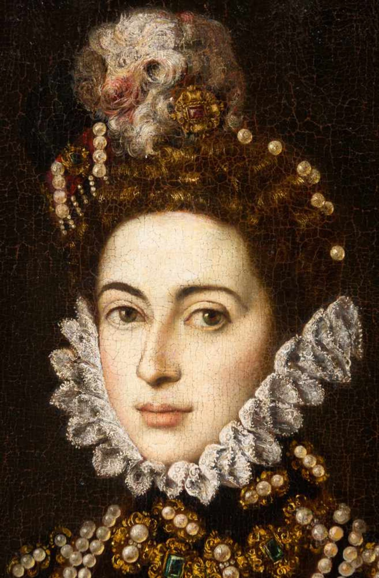 Attributed to Sofonisba Anguissola (Cremona, c. 1535 - Palermo, 1625) "Portrait of the Infanta - Bild 2 aus 9