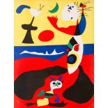 Joan Miró (Barcelona,1893 - Palma de Mallorca 1983)"L'été"Original pochoir. 1938. Stamp-signed.