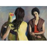 Josep de Togores (Cerdanyola, 1893 - Barcelona, 1970)"Dos mujeres" (Two women)Oil on canvas. Signed.