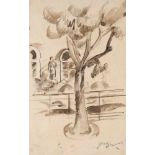 Celso Lagar (Ciudad Rodrigo, 1891 - Seville, 1966)Pencil and watercolour drawing on paper. Signed.