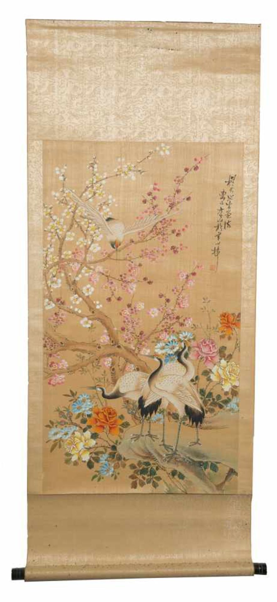 Oriental school. Late 19th century - Early 20th century.Oil on paper. 110 x 46 cm.- - -22.00 %