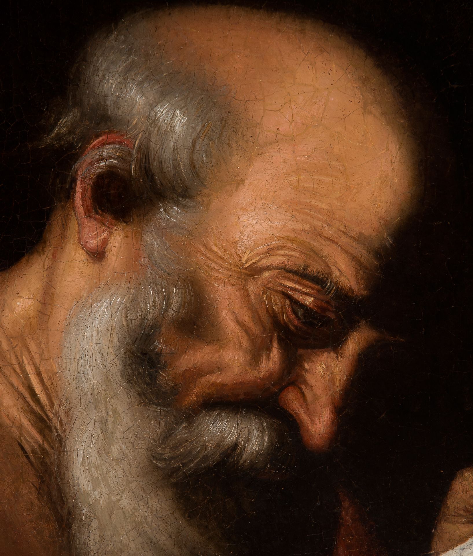 Hendryck van Somer (Lokeren, Belgium, 1607 - Naples, c. 1655) "Saint Jerome studying" Oil on canvas. - Bild 3 aus 11