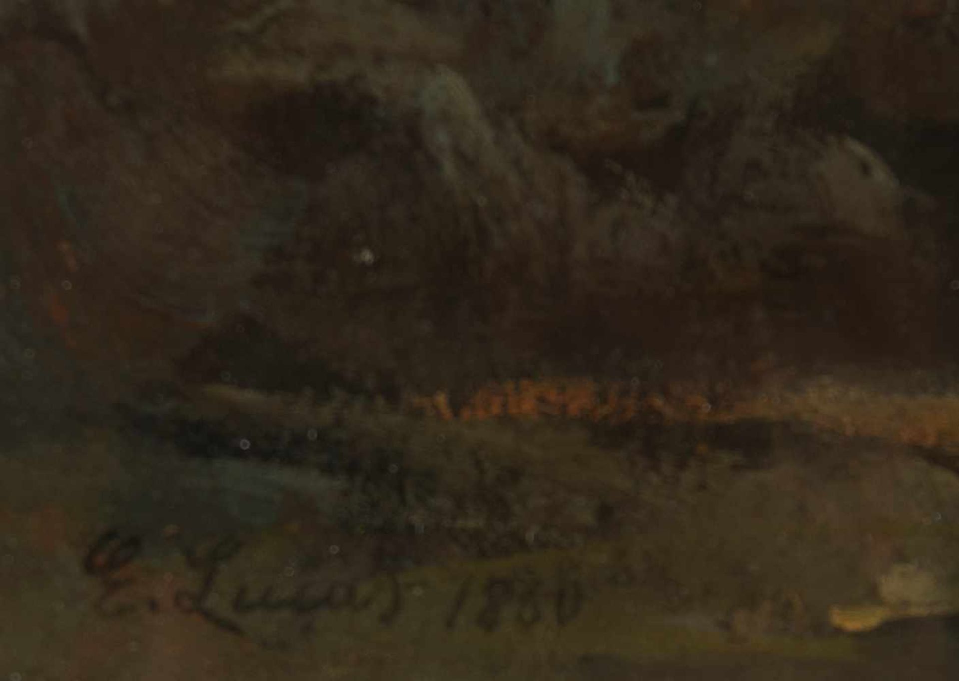 Eugenio Lucas Velázquez (Alcalá de Henares, 1817 - Madrid, 1870)Oil on canvas. Signed and dated - Bild 2 aus 3