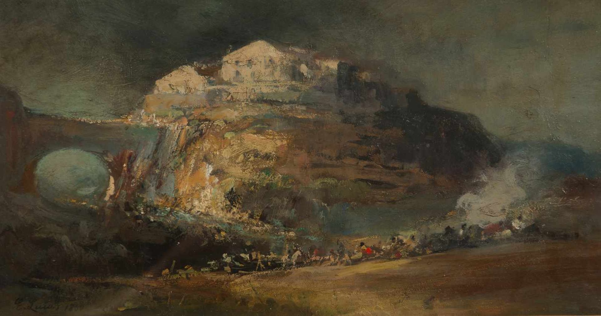 Eugenio Lucas Velázquez (Alcalá de Henares, 1817 - Madrid, 1870)Oil on canvas. Signed and dated