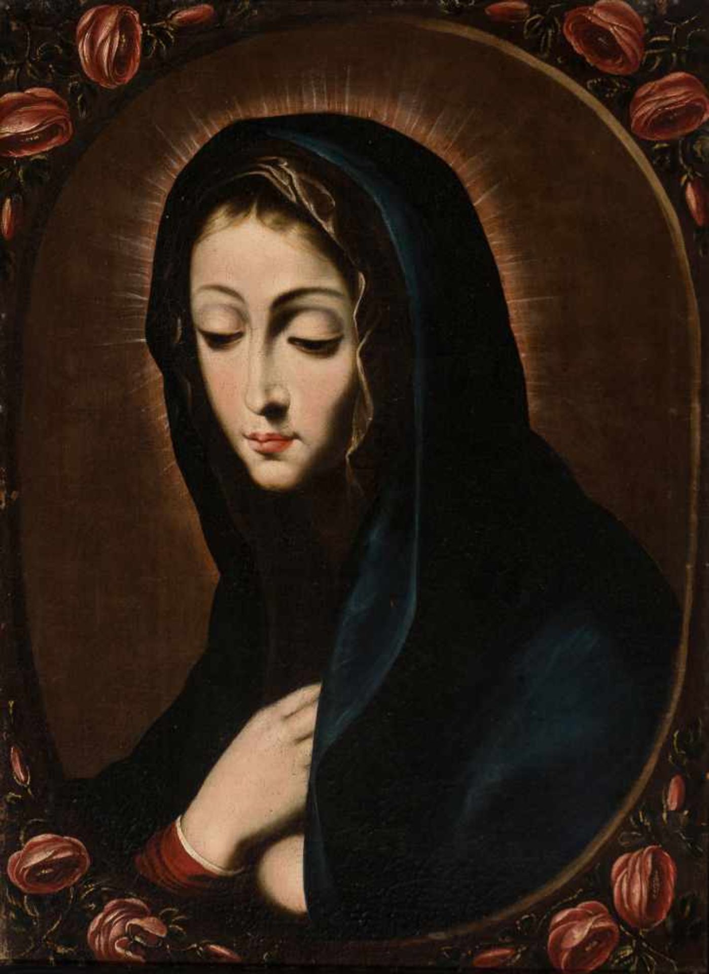 18th century Spanish School"Our Lady of Sorrows"Oil on canvas. 66.5 x 49.5 cm.- - -22.00 % buyer's