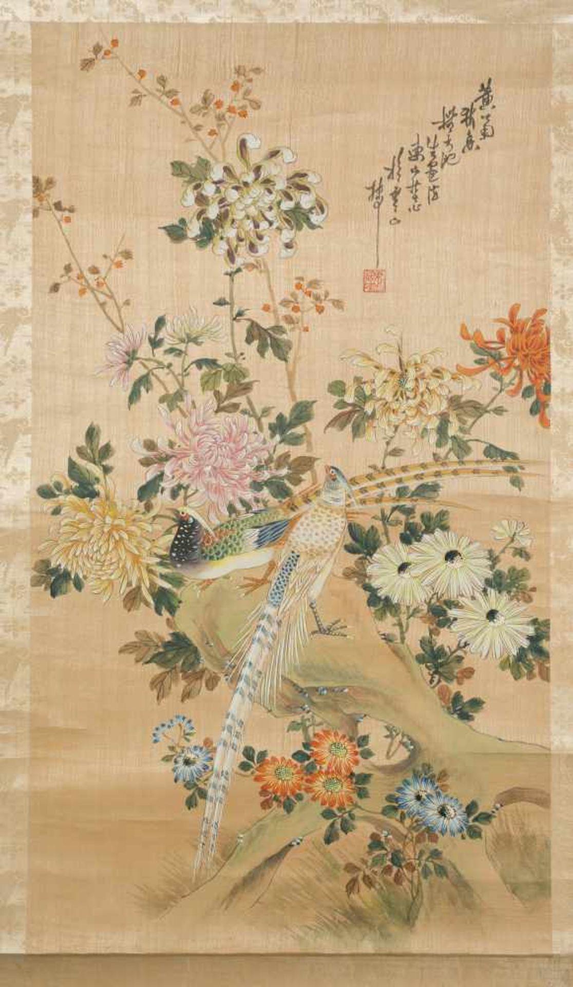 Oriental school. Late 19th century - Early 20th century.Oil on paper. 110 x 46 cm.- - -22.00 % - Bild 3 aus 3