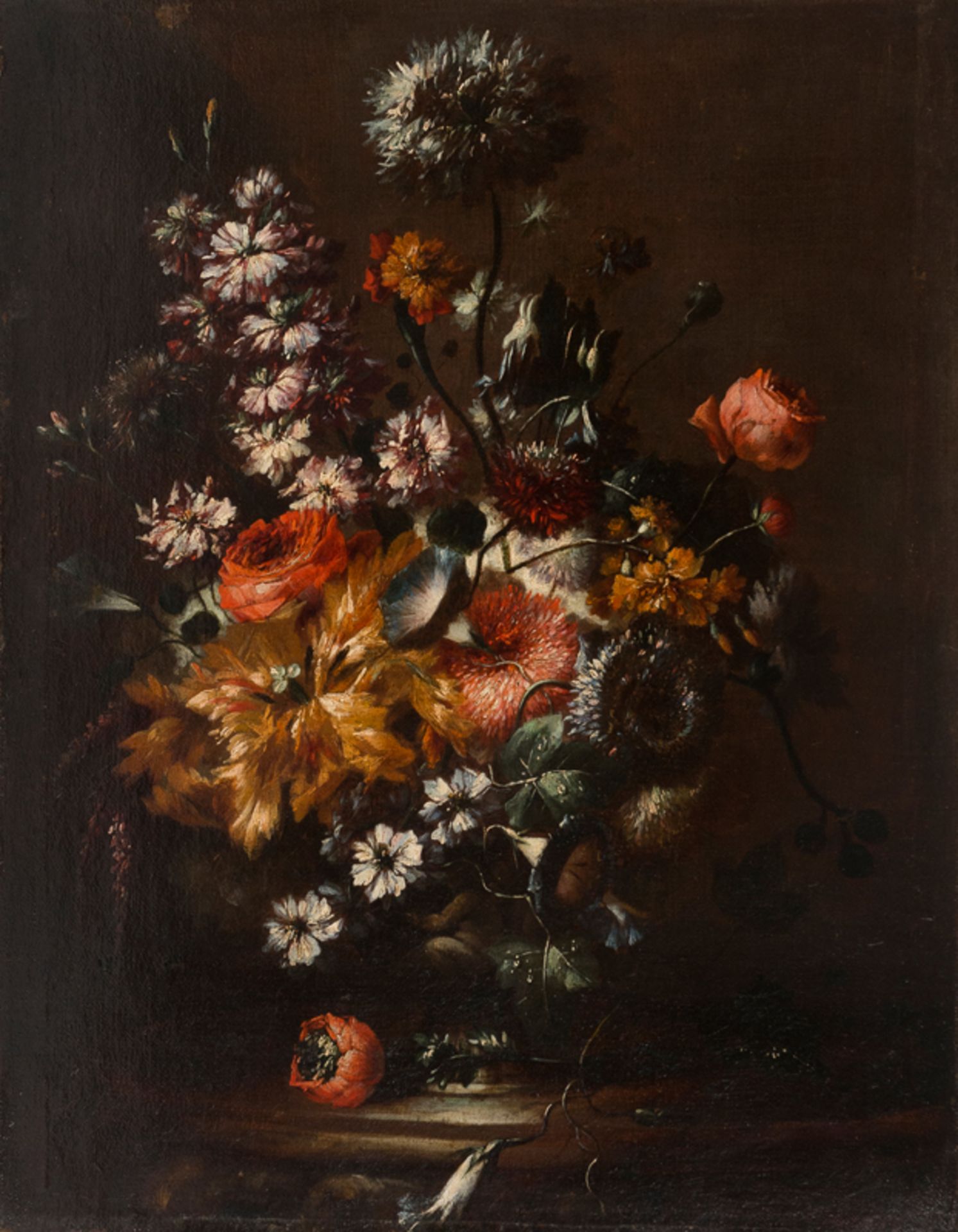 17th-century Italian school"Still life of flowers"Oil on canvas. 64 x 50 cm.- - -22.00 % buyer's