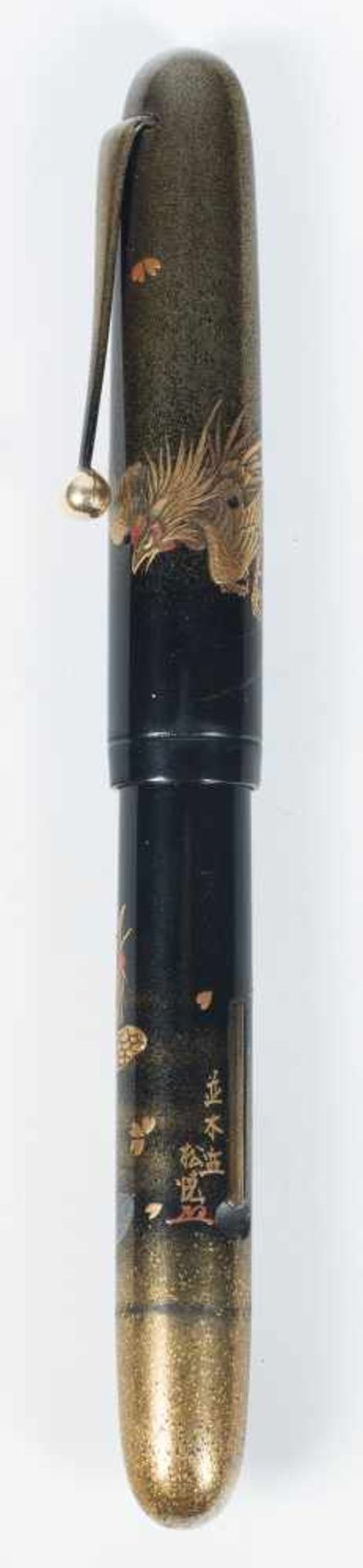 Dunhill Namiki fountain pen. Circa 1930.Signed by the Master lacquer-worker. A beautiful model - Bild 3 aus 10
