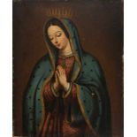 18th century Colonial School"Virgin of Guadalupe"Oil on canvas. 90 x 73 cm.- - -22.00 % buyer's