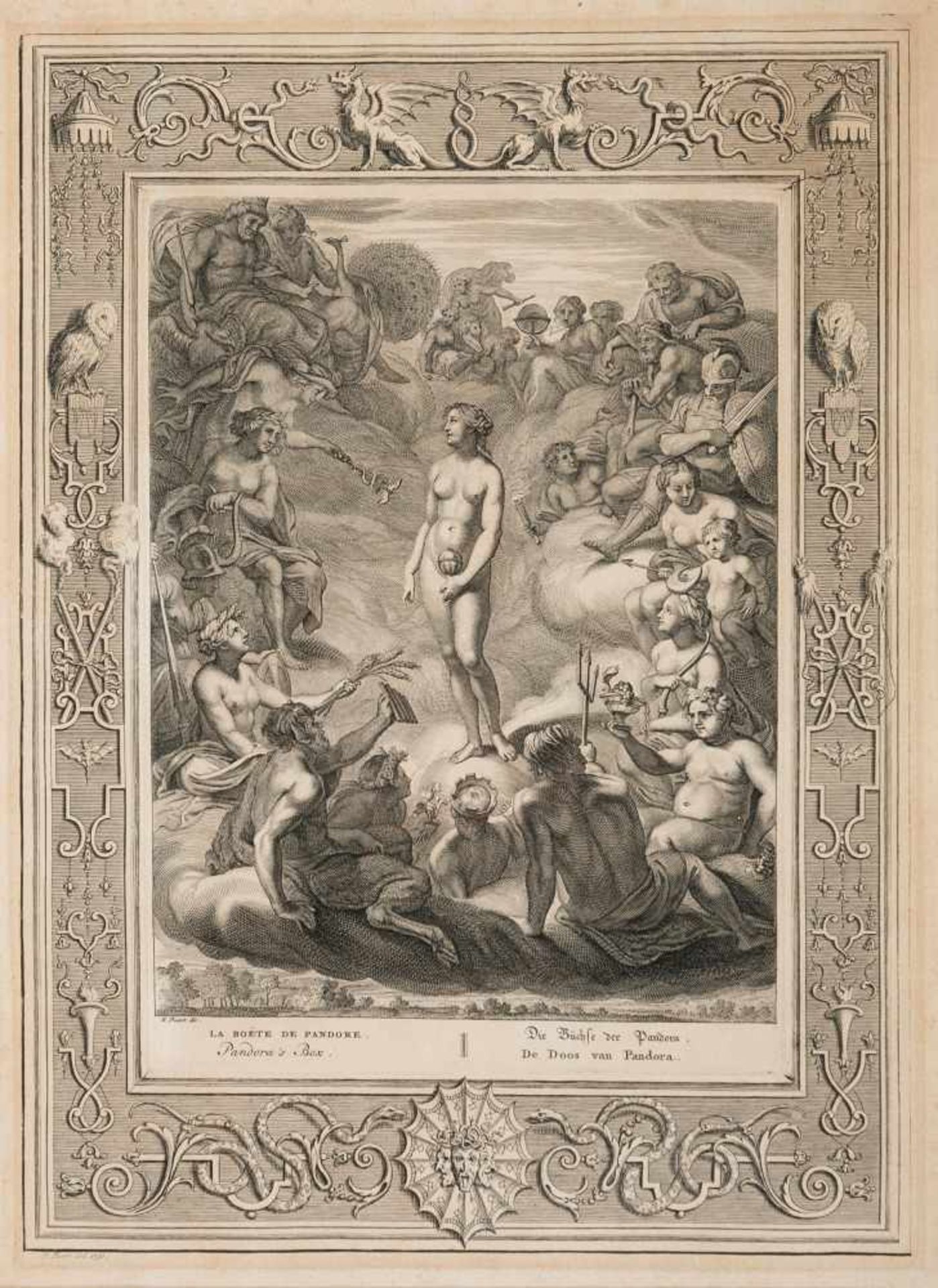 Bernard Picart (Paris, 1673 - Amsterdam, 1733)"Metamorphosis of Ovid"Set of six engravings. Plate - Bild 4 aus 6