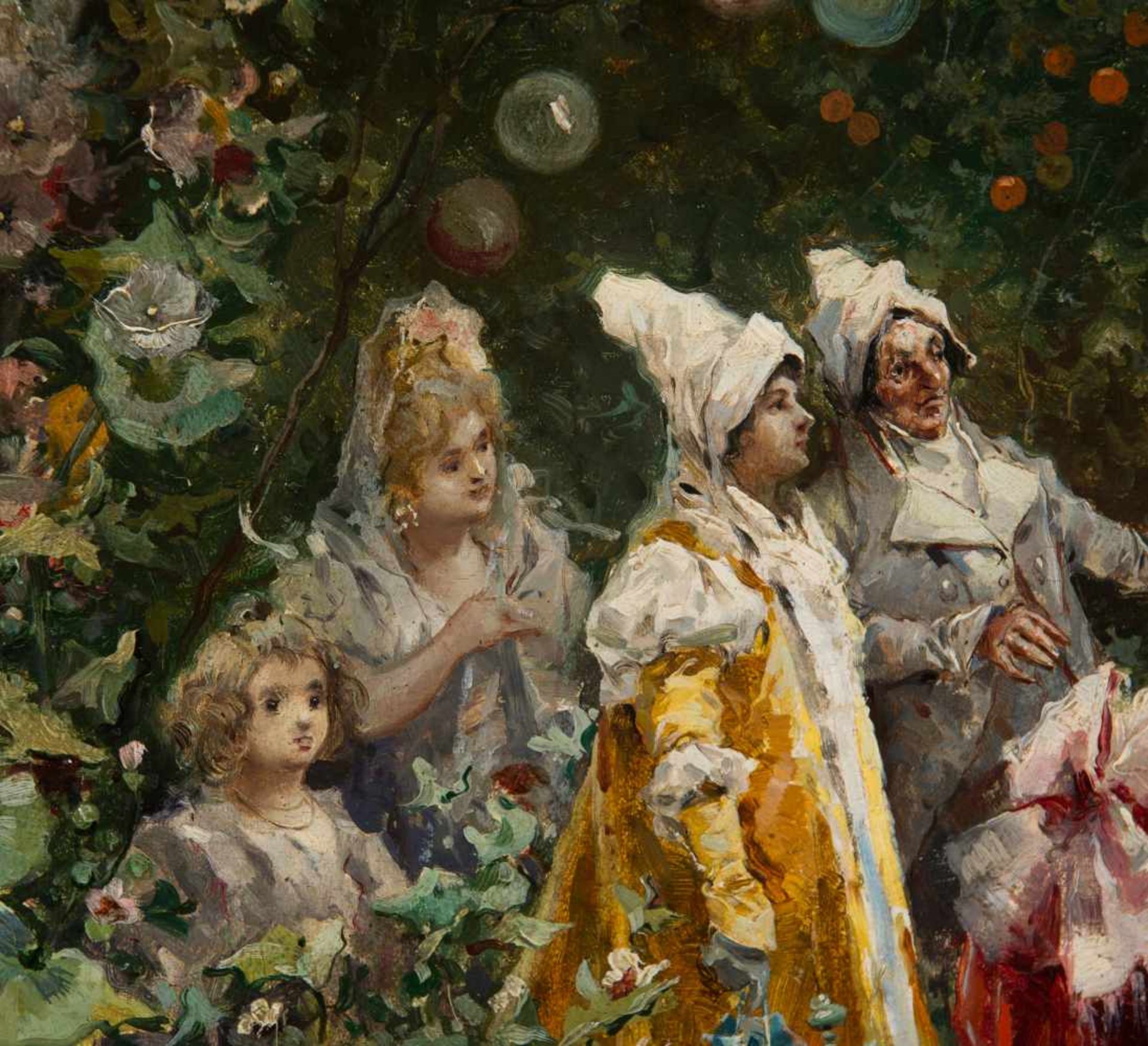 Eugenio Lucas Villaamil (Madrid, 1858 - 1918)"Party in the park"Oil on panel. Signed. 28 x 41 cm.- - - Bild 2 aus 6