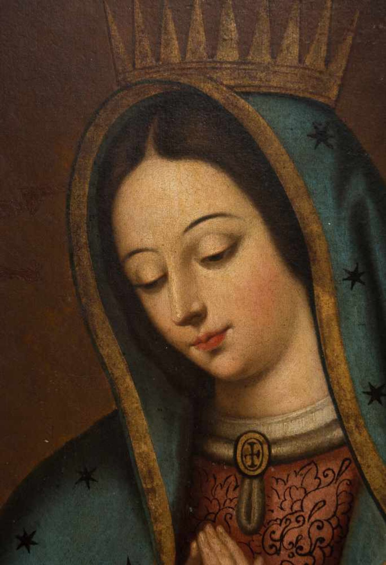 18th century Colonial School"Virgin of Guadalupe"Oil on canvas. 90 x 73 cm.- - -22.00 % buyer's - Bild 2 aus 3