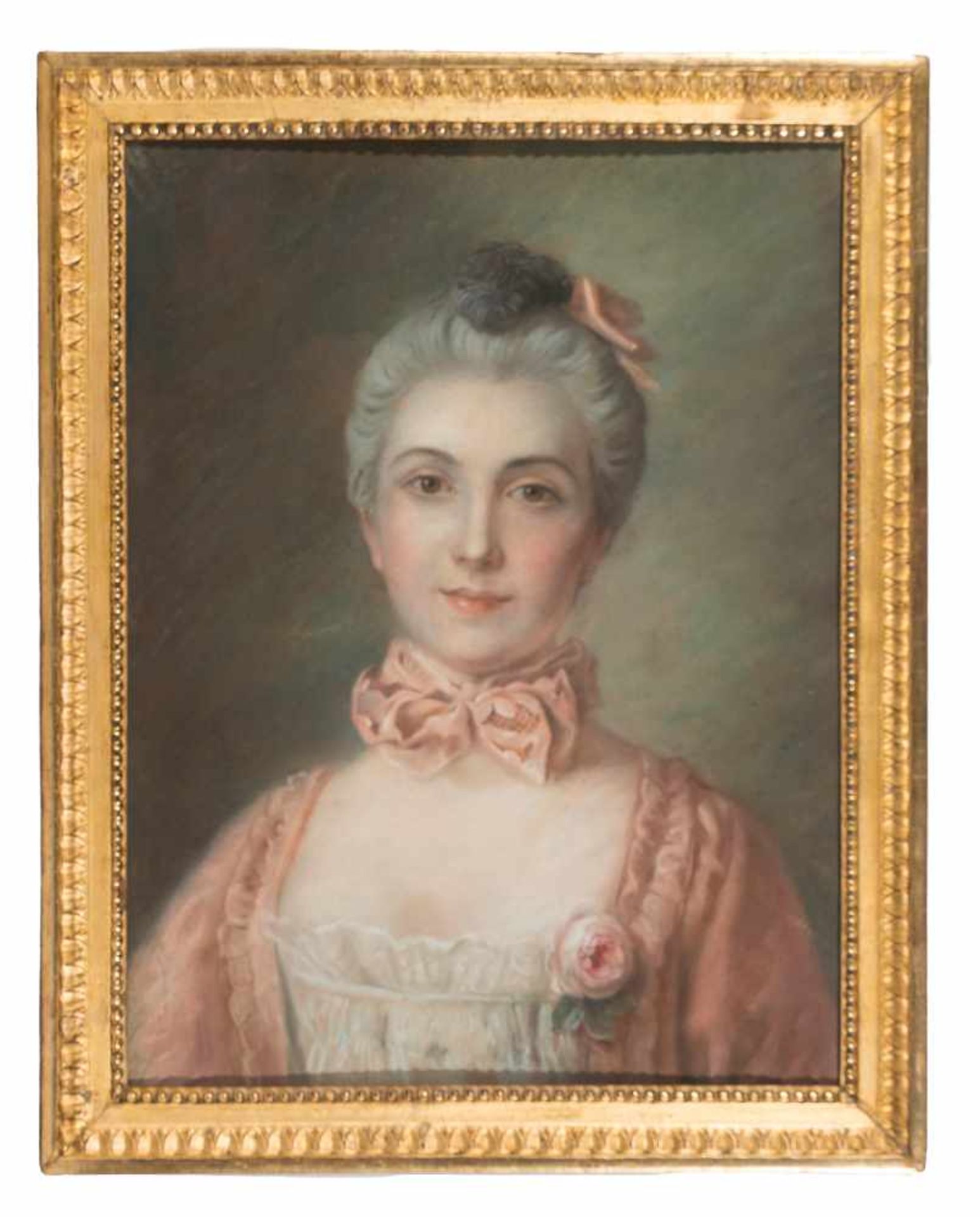 18th century French School "Lady"Pastel on paper. 60 x 45 cm.- - -22.00 % buyer's premium on the