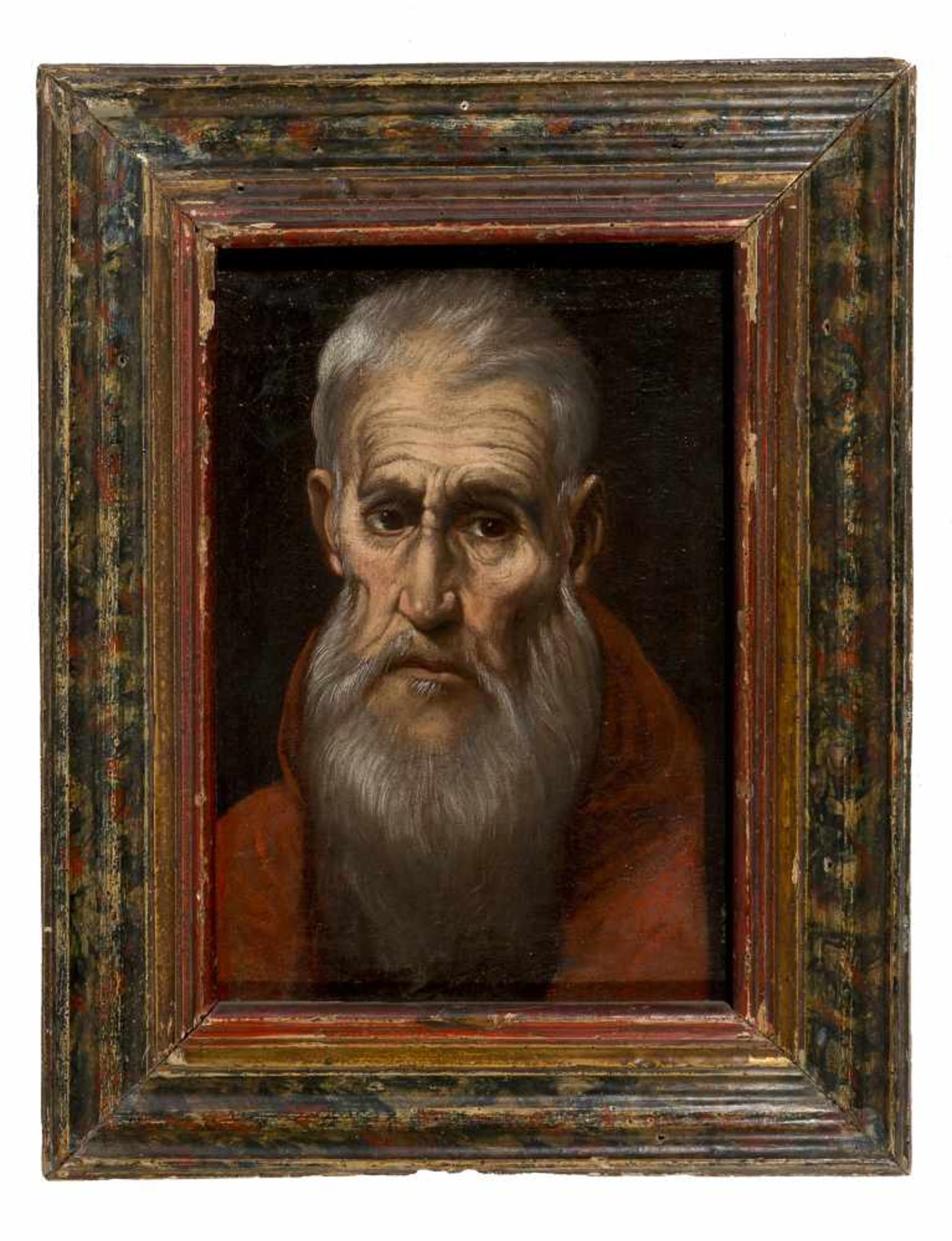 "Saint Jerome" 16th century School of Toledo. Follower of Domenikos Theotokopoulos, El Greco, (