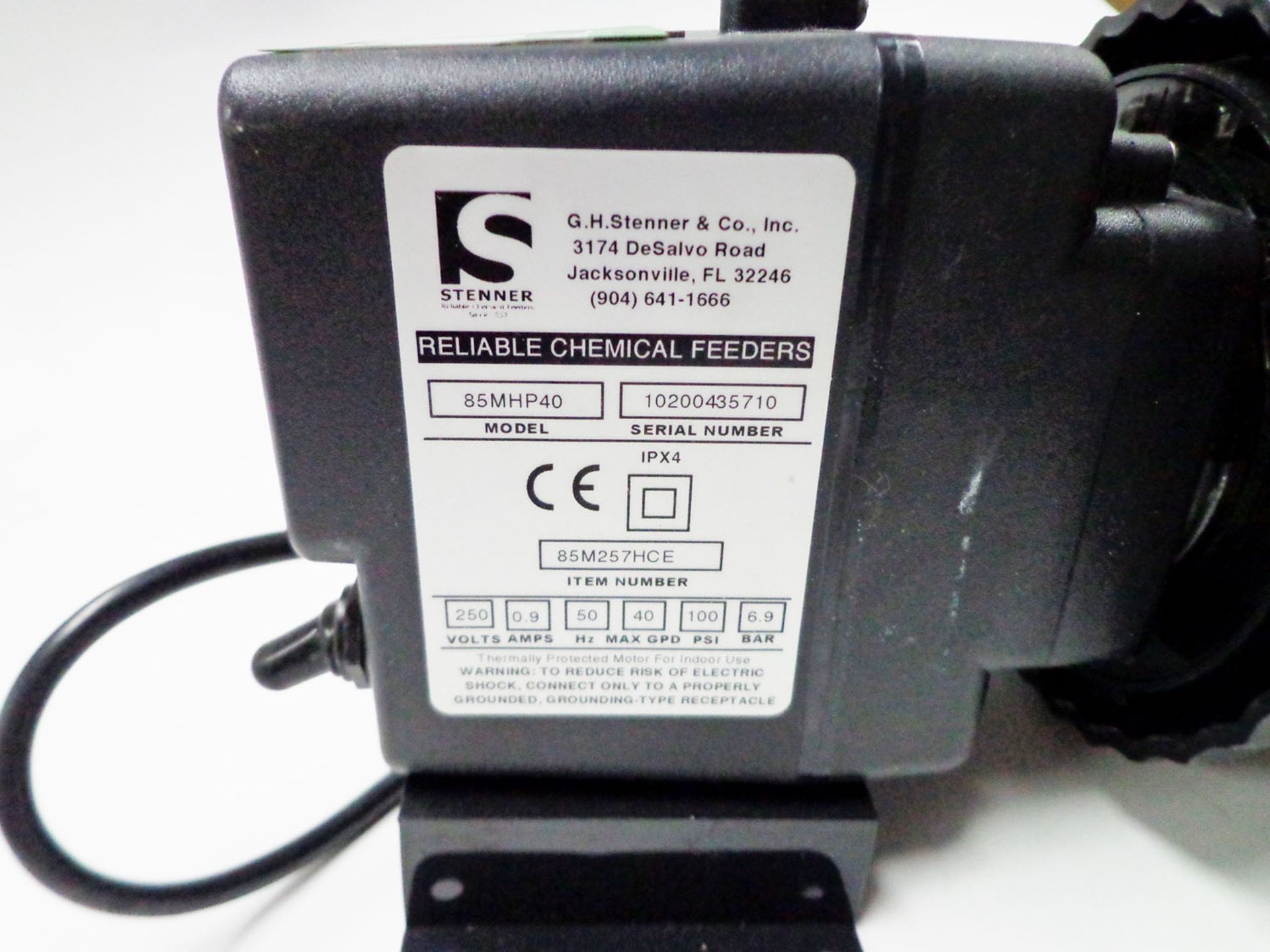 Reliabe Chemical Feeder adjustable peristaltic pump, S/N 10200435710. - Image 3 of 3