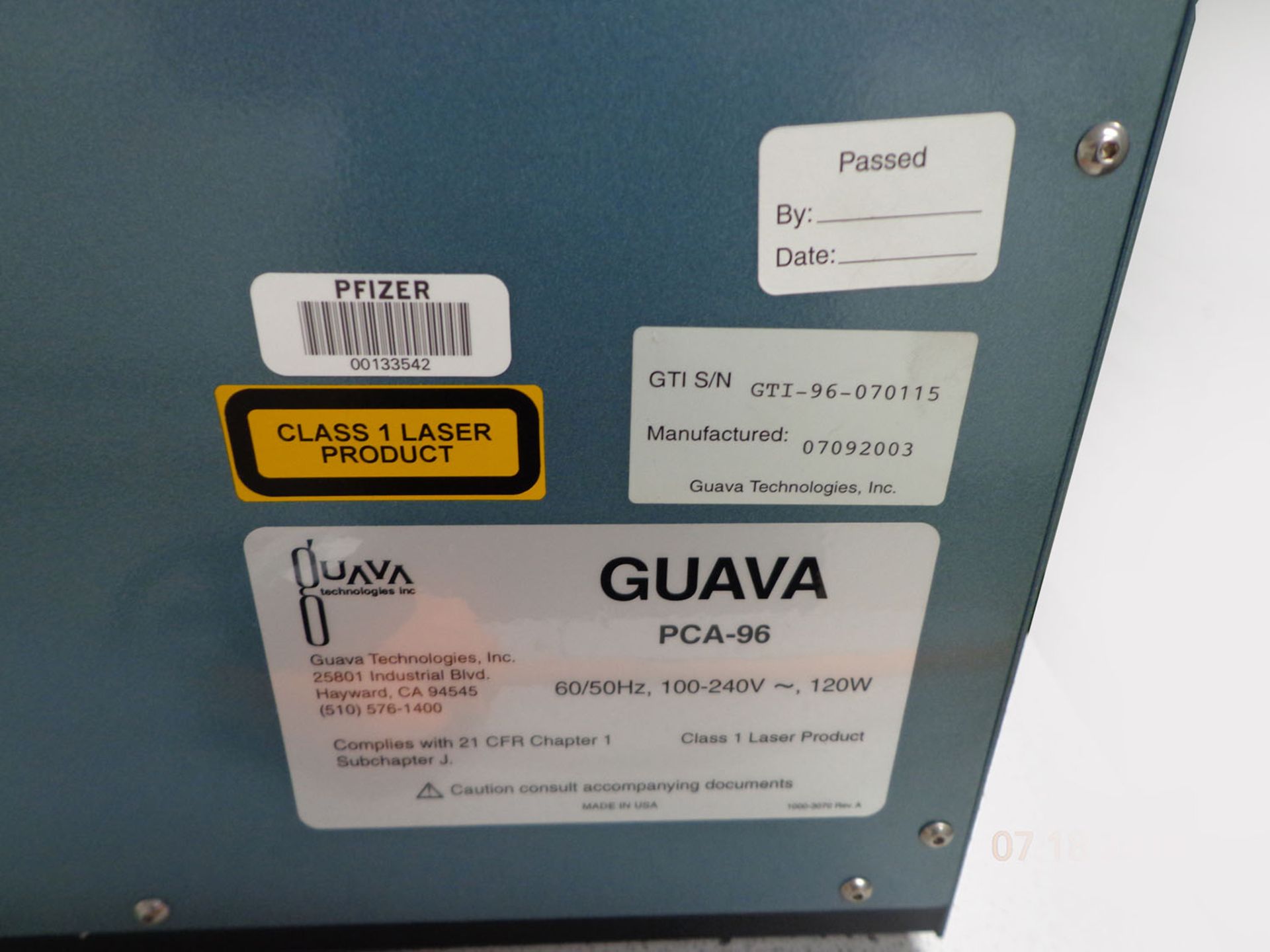 Gauva Technologies flow cell PCA/96. - Image 5 of 8