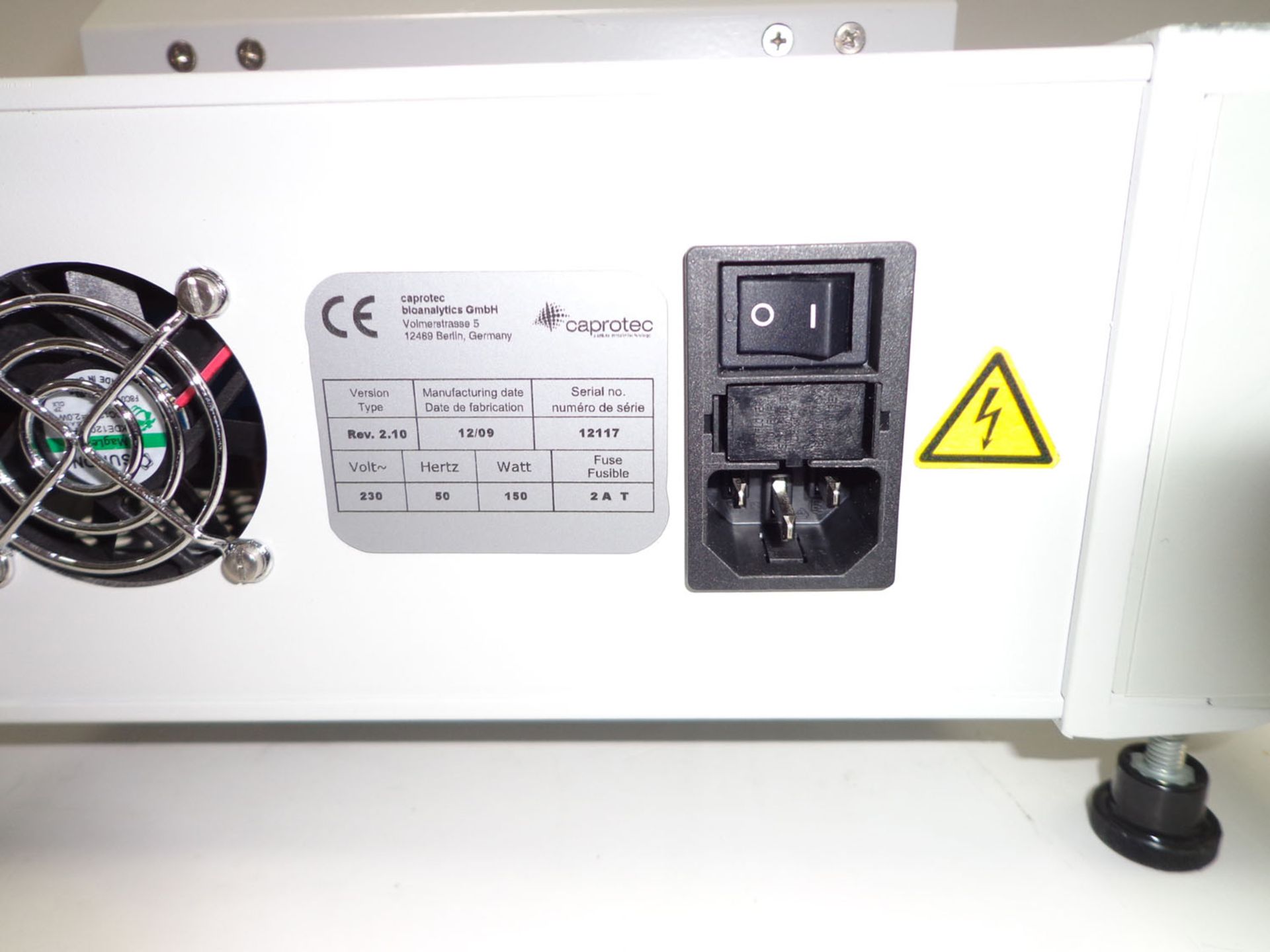 Caportec Protein Detector, S/N 12117. - Image 5 of 5