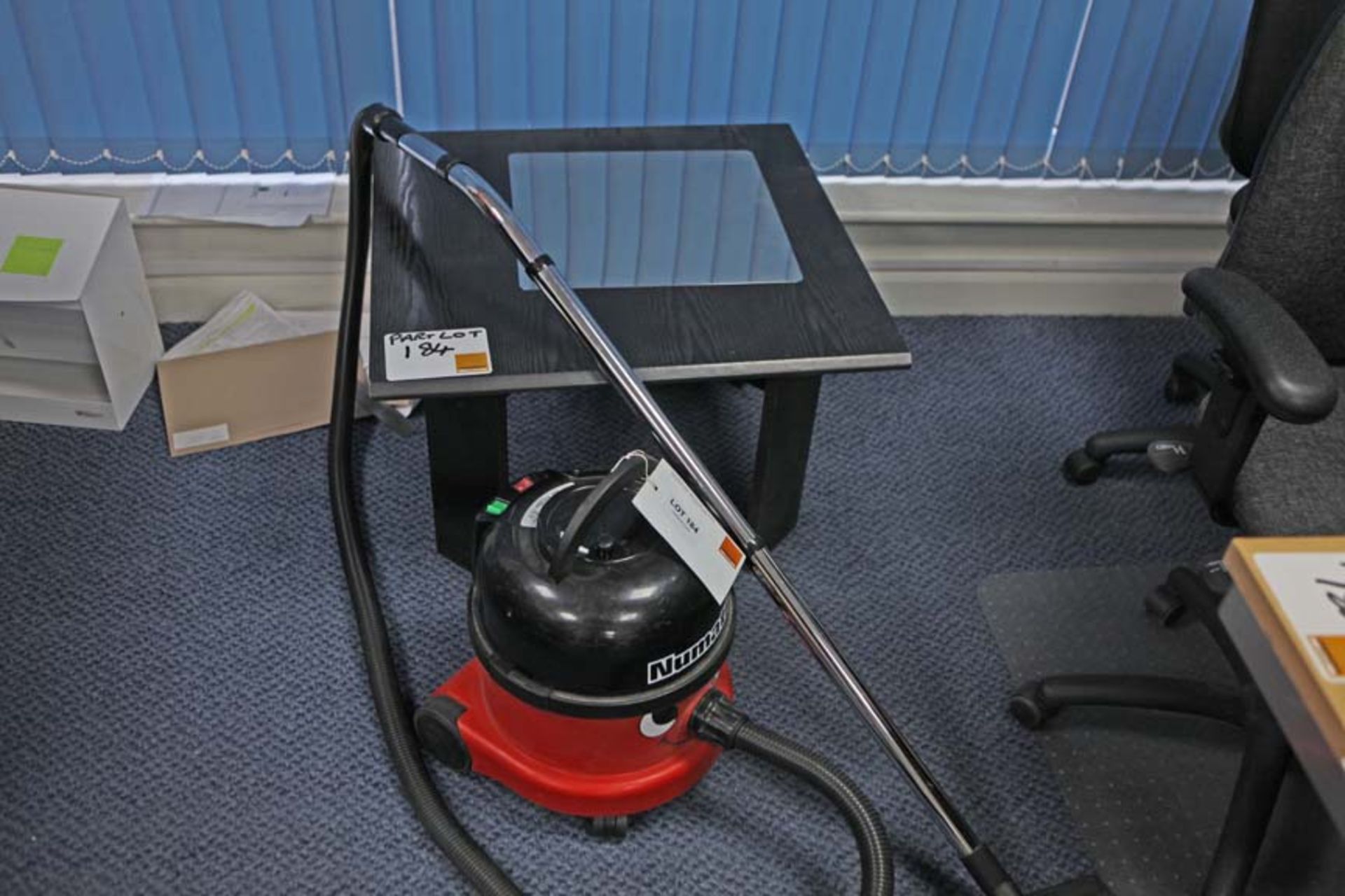 Henry Vacuum and small table