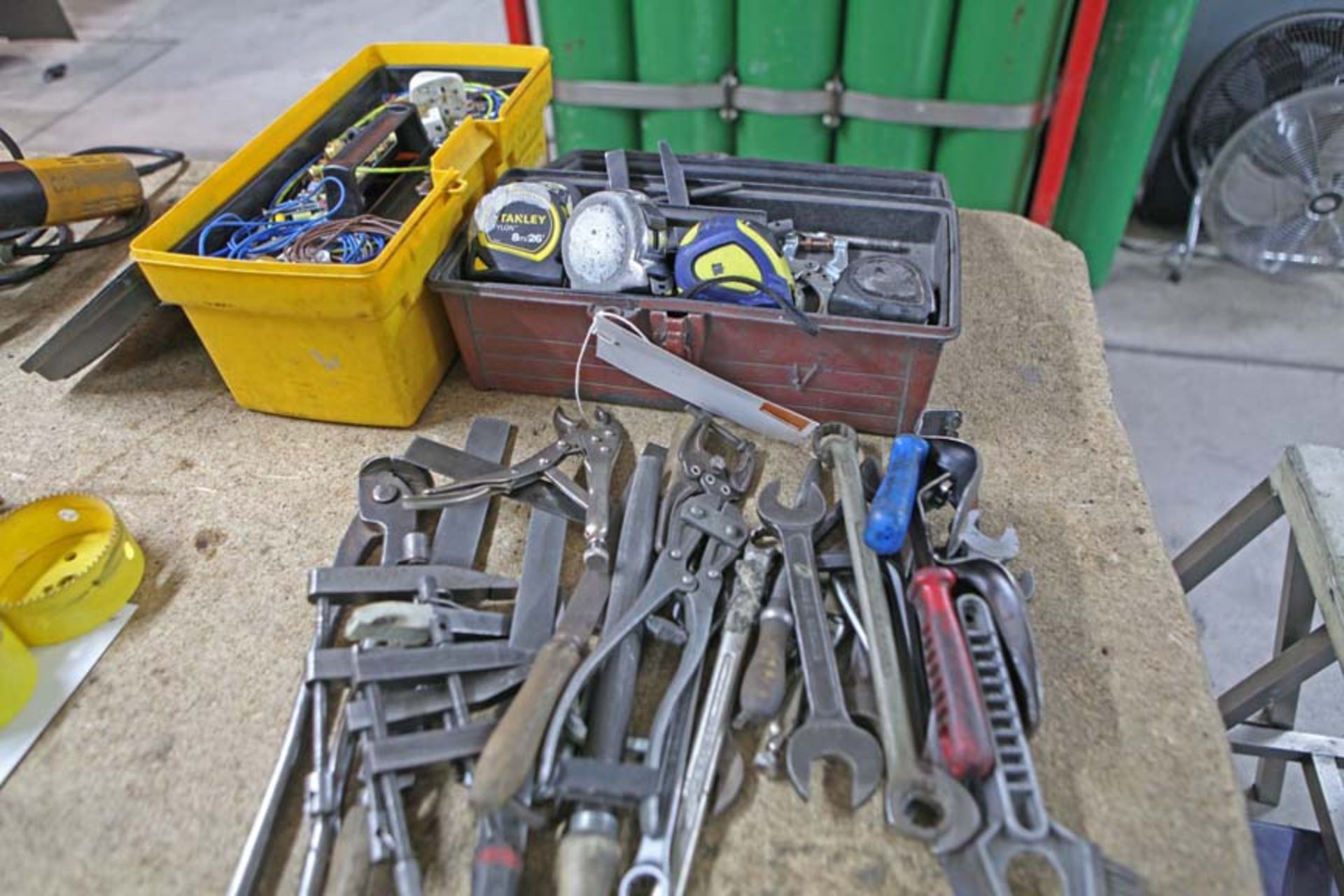 2 Tool Boxes with collection of hand tools